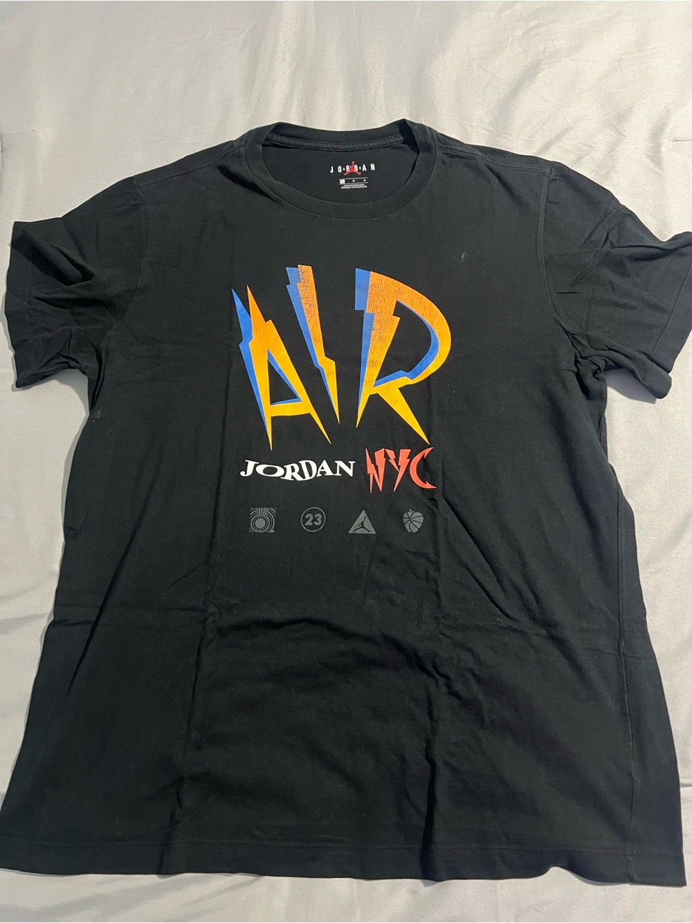 Air Jordan Black Graphic Shirt Size L